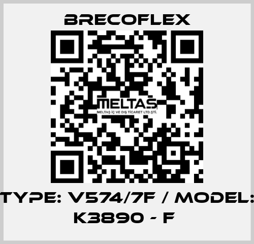 Type: V574/7F / Model: K3890 - F  Brecoflex