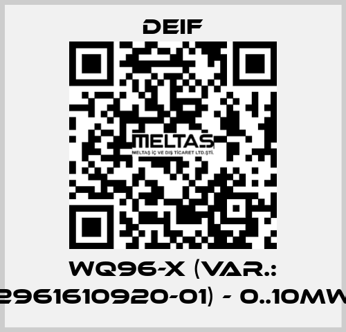 WQ96-x (Var.: 2961610920-01) - 0..10MW Deif