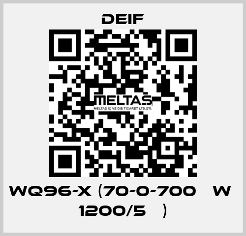 WQ96-x (70-0-700 кW  1200/5А ) Deif