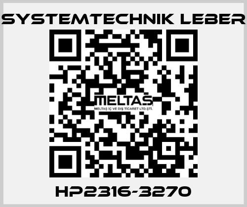 HP2316-3270 Systemtechnik LEBER