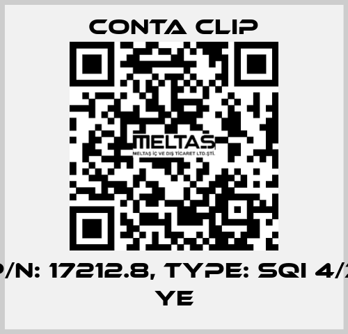 P/N: 17212.8, Type: SQI 4/3 YE Conta Clip