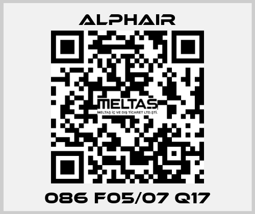 086 F05/07 Q17 Alphair