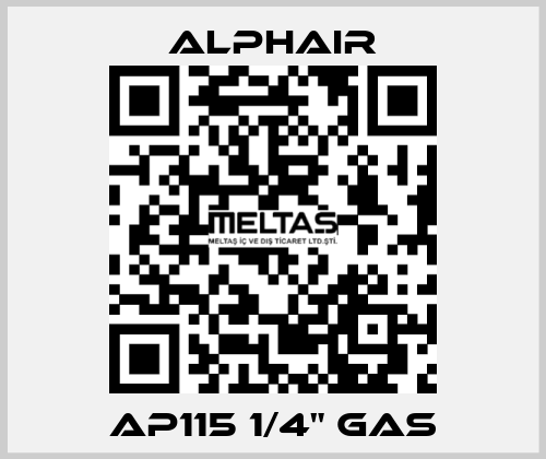 AP115 1/4" GAS Alphair