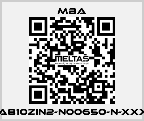 MBA810ZIN2-N00650-N-XXXXX MBA