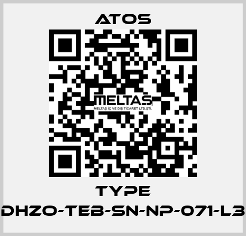 Type DHZO-TEB-SN-NP-071-L3 Atos