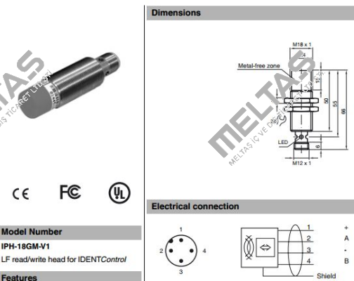 p/n: 121115, Type: IPH-18GM-V1 Pepperl-Fuchs