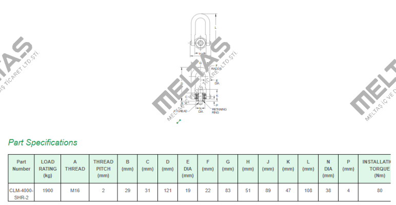 CLM-4000-SHR-2 Carr Lane