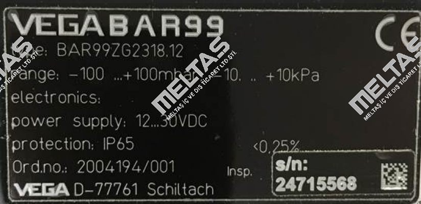 BAR99ZG2318.12 - obsolete , replaced by BAR14.X3TA1GG1  Vega