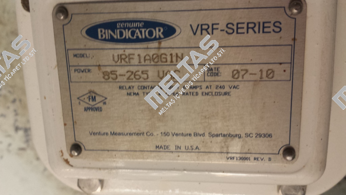 VRF1A0G1N   obsolete replaced by VRFII-SG-N  Bindicator