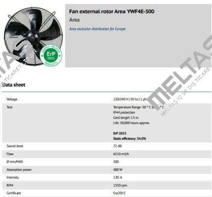 YWF4E-500 (VENT-RE-AXIAL-ASP-D500-4P-1PH AREA   ERP2015)  Weiguang