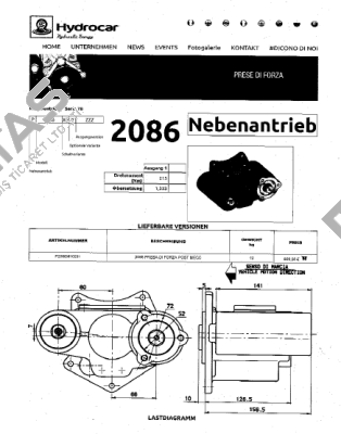 Obsolete  2086 replaced by  P82M5P10294  + 199K0300000 Hydrocar