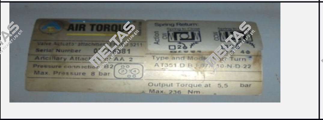 AT351U (DR00220UF07F1022AZ, 1HD31A0-GS22E)  Air Torque