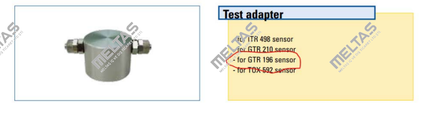 Flow adapter for GTR 196  Ados