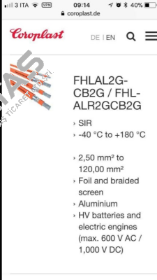 FHLAL2G-CB2G/FHL-ALR2GCB2G  35 mm2  Coroplast