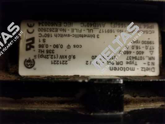 DR90L-115/2  NR 1079437 218635 20 OEM for JetAir Technologies,LLC replaced by J1-3  Dietz-Motoren