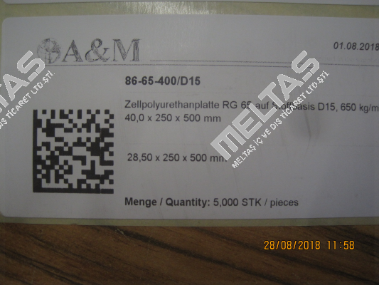 CELLASTO(R) MH24-65, RG650 ZELLIG BASF Polyurethanes