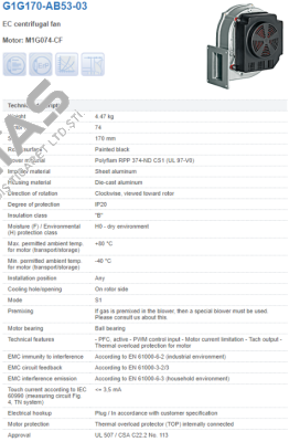 G1G1170-AB53-03 EBM Papst