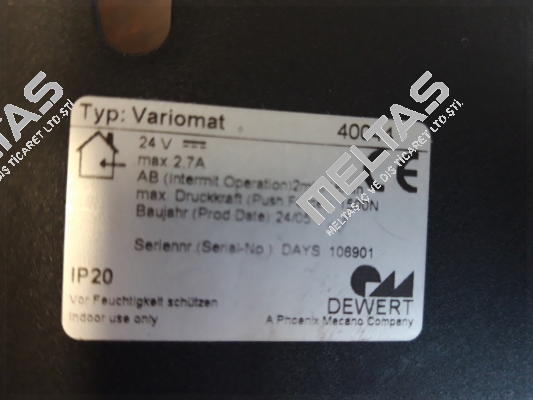 Variomat 40044 DEWERT