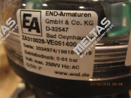 ZA310028-VE051400 End Armaturen