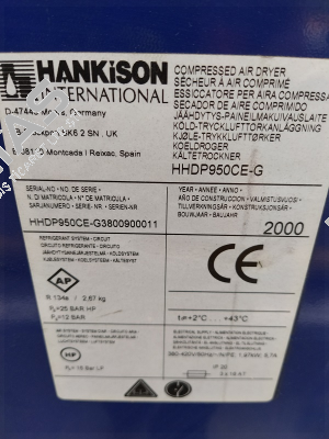 HHDP950CE-G Hankison