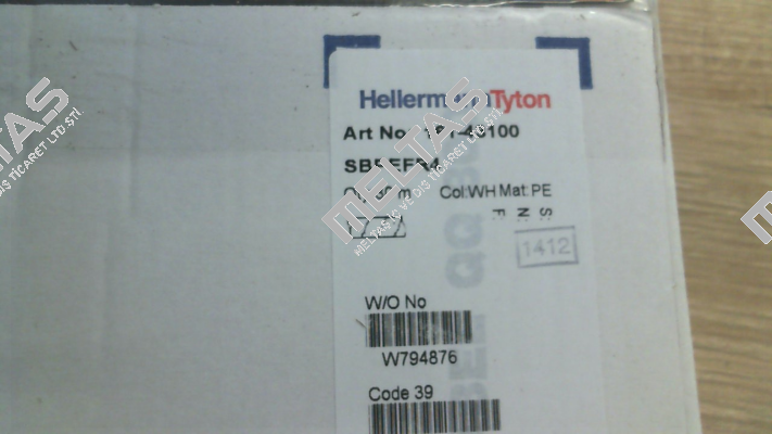 p/n: 161-43100; Type: SBPEFR4 Hellermann Tyton