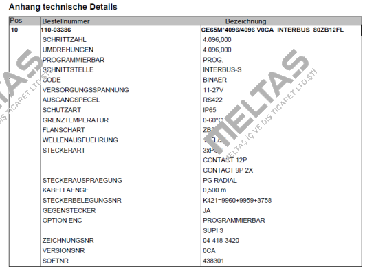 110-03160 TR Electronic