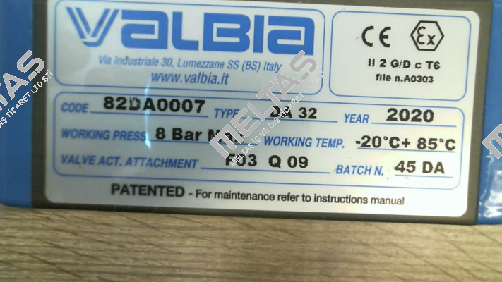 82DA0007, Type: DA 32 Valbia