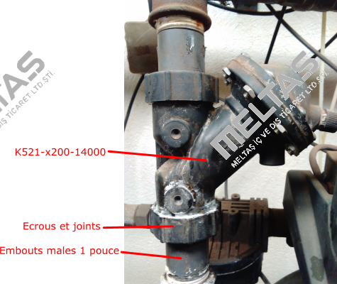 Ecrous et joints for 521-A 125 REF: K521-X200-14000  Aprimatic