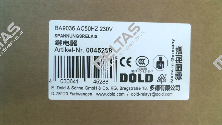 BA9036 AC50HZ 230V Dold