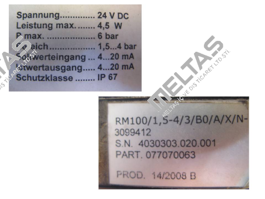 RM100/1,5-4/3/B0/A/X/N-3099412 - Obsolete, replaced by RM100/1,5-4/3/B0/C/3/N 077070132  Specken Drumag