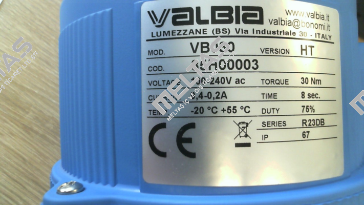 VB030 Type:2500 1 1/2+E Valbia