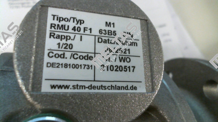 RMU 40 F1 1/20 63B14 SIN Stm