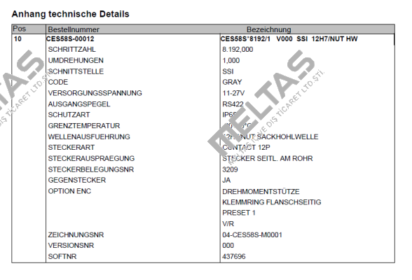 CES58S-00012 TR Electronic