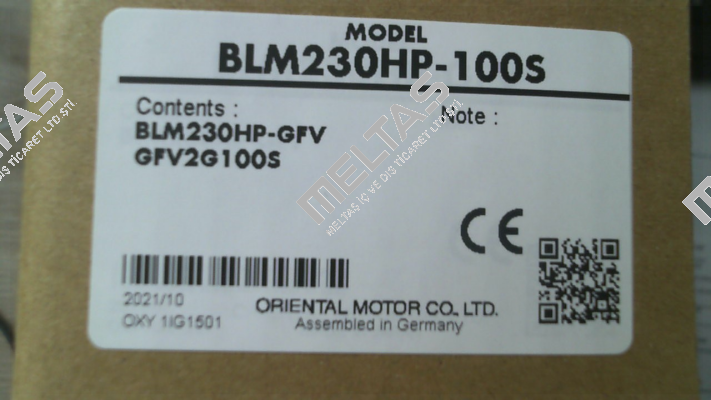 BLM230HP-100S (BLM230HP-GFV +GFV2G100S) Oriental Motor