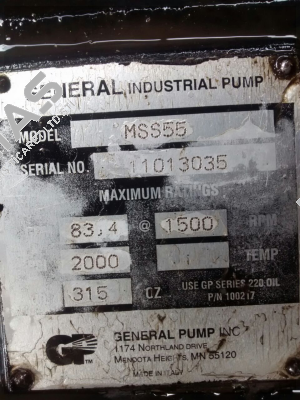 11013035 replaced with MWSR50   General Pump