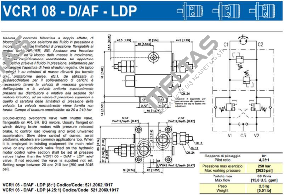 VCR1 08-D/AF-LDP Brevini