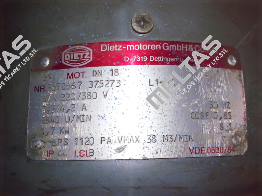 DN18 Type L1-1A left obsolete/replaced by 261607  Dietz-Motoren