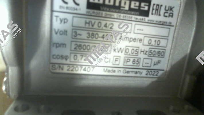 HV 0,4/2 380-480V 50/60Hz / 82060 Wurges