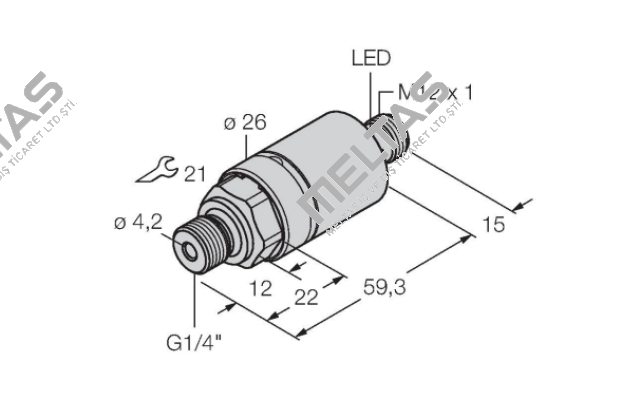 PC016V-204-2UPN8X-H1141 Turck