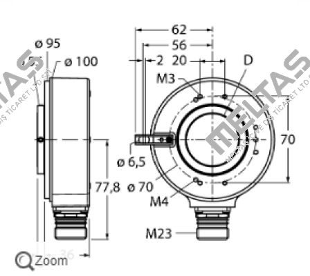 RI-42H25S4-2B2048-12M23 Turck