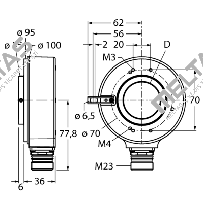 RI-42H30S4-2B5000-12M23 Turck