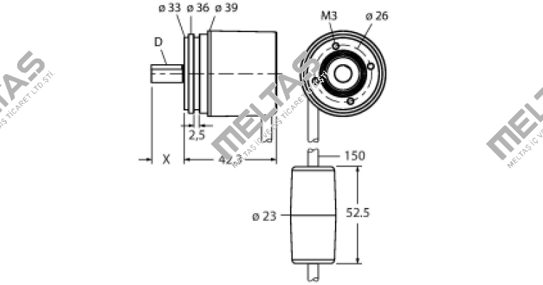 RM-46S8S-3C24B-CT 1M Turck