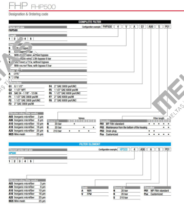 FHP-500-3-V-A-F7-A10-S-P01 MP Filtri