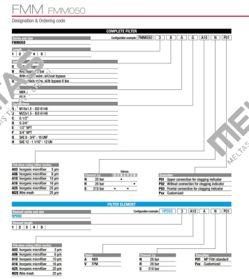 FMM-050-3-B-A-C-A10-N-P01 MP Filtri