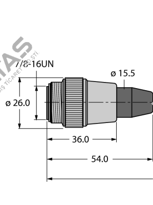 RSV-RKV-FBY49OG-85M/5D Turck