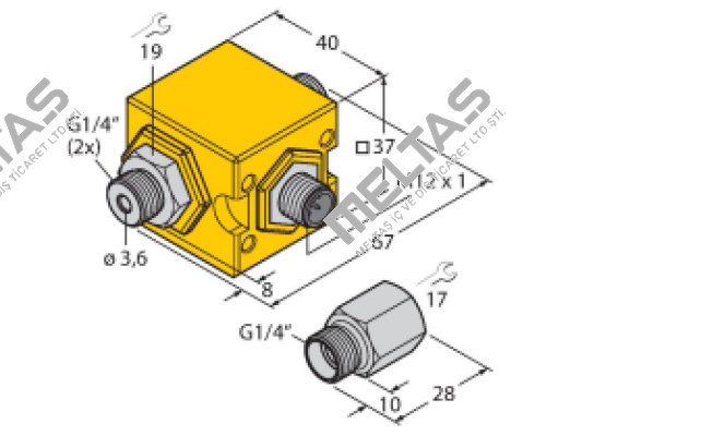 FCIC-G1/4A4P-PL-H1141/2.0 Turck