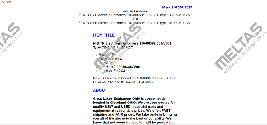 110-00089 TR Electronic