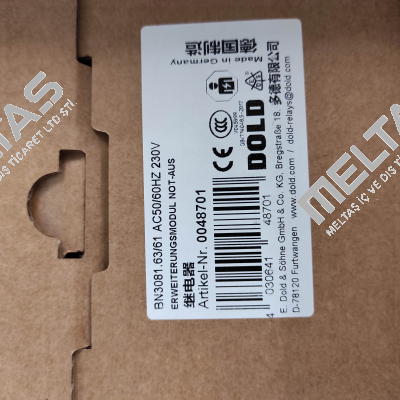 BN3081.63/61 AC50/60HZ 230V Dold