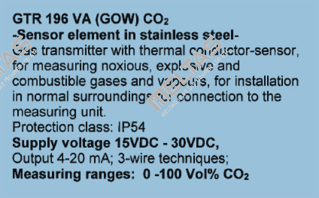 GTR 196 VA (GOW) CO2     Ados