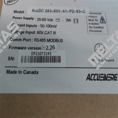 ACUDC 243-60V-A1-P2-X3-C Accuenergy